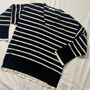 MANGO Stripe Knit Sweater Size M